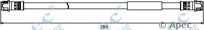 APEC BRAKING hos3915 -  Тормозной шланг